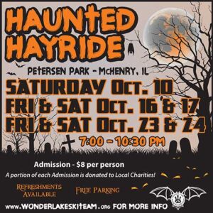 2015 Haunted Hayride hosted by the Wonder Lake Ski Show Team at Peterson Park in McHenry